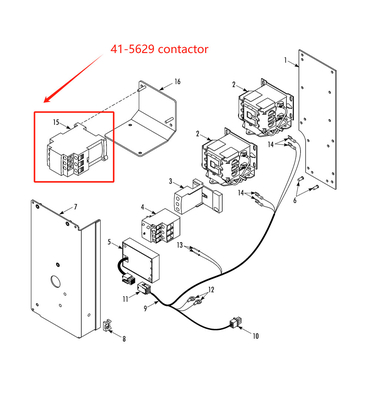 THERMO রাজা এসি contactor 415629 বিকল্প অংশ