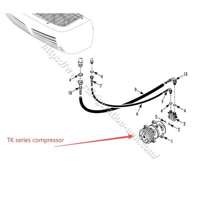 TK15 TK16 TK21 TK31 THERMO KING আসল কম্প্রেসার, ভিতরে তেল নেই, এয়ার এক্সপ্রেসের মাধ্যমে পরিবহন রেফ্রিজারেশন ইউনিটের জন্য উপলব্ধ
