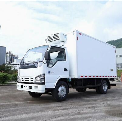 ISUZU QINGLING 600P 6 চাকার 3 টন রেফ্রিজারেটেড ভ্যান THERMO KING রেফ্রিজারেশন ইউনিট RV380 মডেল সহ