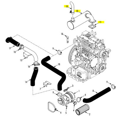 130983 3E71351G01 3E71352G01 SP THERMO KING রেফ্রিজারেশন ইউনিটের জন্য মফলার বিক্রয় (130983TKA /116173) পরবিক্রয় অংশ