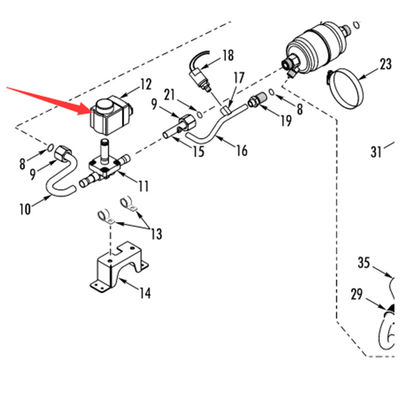 মডেল ৪১৫০৪৭ ১২ ভোল্ট / ৪১৫০৫১ ২৪ ভোল্ট থার্মো কিং আরভি২০০ অরিজিনাল হিটিং সোলিনয়েড ভালভ কয়েল