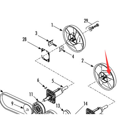 মডেল 781307/781306 থার্মো কিং T-880Pro মূল বাষ্পীভবন ফ্যান ব্লেড, রঙ সাদা / কালো
