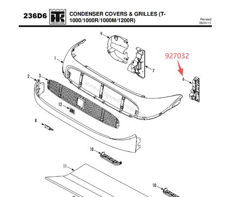 927032 92-7032 BRACKET - কয়েল (ইঞ্জিন পাশ), ((T1000R/T1000M/T1200R) কভার সমর্থন
