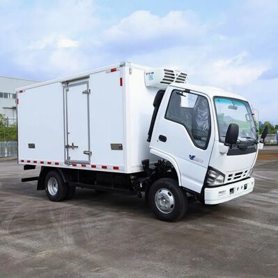ISUZU QINGLING 600P 6 চাকার 3 টন রেফ্রিজারেটেড ভ্যান THERMO KING রেফ্রিজারেশন ইউনিট RV380 মডেল সহ